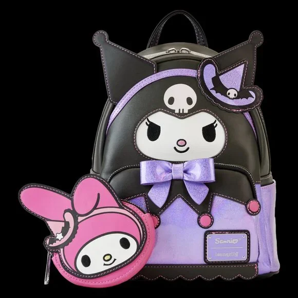 Loungefly NYCC exclusive Kuromi Backpack with My Melody- NWT EXCLUSIVE DROP: Loungefly NYCC 2023 Kuromi Witch Mini  main image 4